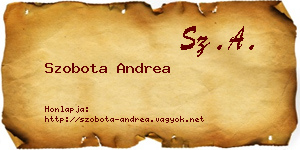 Szobota Andrea névjegykártya